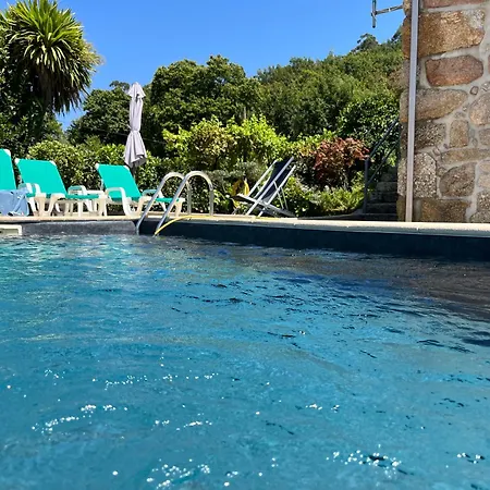 Tatil Evi Casa Da Lage - Piscina - Bbq - Vistas Rio - Geres *